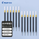 百樂(lè )（PILOT）中性筆芯（適用于BL-WG）子彈頭簽字筆練字水筆芯替芯 BLS-WG-38 0.38mm 黑色 12支裝