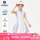 納維凱爾（Navigare）女童連衣裙夏季兒童POLO裙安全褲舒適透氣輕運(yùn)動(dòng)活力褶裙白色140