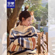 羅蒙（ROMON）2025新款美式復(fù)古條紋毛衣拉鏈外套女秋冬設(shè)計感獨特別致針織開衫 圖片色 均碼 -85-125斤