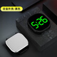 電動(dòng)車(chē)時(shí)間顯示器夜光防水?dāng)?shù)字式車(chē)載時(shí)鐘摩托車(chē)電瓶車(chē)電子表 【綠燈】黑色