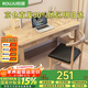 若居實木電腦桌進(jìn)口橡膠木辦公桌簡約學(xué)習(xí)桌寫字桌 原木色 1.2m SZ-03