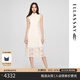 歌力思（ELLASSAY）2025春夏新款簡(jiǎn)雅氣質(zhì)國(guó)風(fēng)改良式繡花旗袍連衣裙女EWW362Y02200 珠光白 M