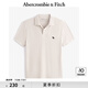 ABERCROMBIE & FITCH【舒適透氣】男裝25夏季新款經(jīng)典小麋鹿POLO衫T恤KI124-5182 米色 M (180/100A)