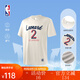 NBA【新品】楊瀚森哈利伯頓東契齊亞歷山大庫(kù)里t恤短袖男夏裝籃球服 快船倫納德T恤（白色） L