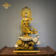 京城世家金絲楠木根雕擺件觀音菩薩實(shí)木雕刻客廳店面會(huì)所辦公室落地大擺設(shè) 金絲楠（自在觀音）長(zhǎng)62寬23高113