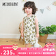Milkbarn2025春夏新品嬰兒連體衣新生兒衣服寶寶無袖哈衣爬服 沙海之花 90cm (18-24月-參考身高80-90cm)