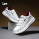 Lee男鞋新款百搭小白鞋潮流休閑鞋男經(jīng)典運動(dòng)板鞋厚底增高白色鞋子男