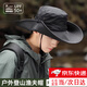 初構(gòu)想西部牛仔帽防曬漁夫帽女沙漠徒步遮太陽戶外騎行旅行露營登山帽子 黑色-戶外UP50+/男女同款
