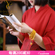 優(yōu)格麗 天然雞油黃蜜蠟手串女琥珀多圈108顆手鏈平安扣老蠟 珠子6mm四圈108顆