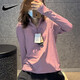 耐克長(cháng)袖T恤女裝 新款跑步訓練健身瑜伽運動(dòng)服半拉鏈彈力上衣套頭衫 FB4317-523 L 165/88A