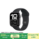 Apple/蘋果 Watch Series 10 智能手表GPS款42毫米亮黑色鋁金屬表殼黑色運(yùn)動(dòng)型表帶M/L MX1P3CH/B