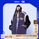 ONLYNBA聯(lián)名款字母印花寬松保暖棉服女|123122002 F38 深紫藤DEEP WISTERIA XS (155) 76A