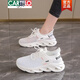 卡帝樂(lè)鱷魚(yú)（CARTELO）女鞋2025新款夏季透氣單網(wǎng)鞋薄款運(yùn)動(dòng)鞋輕便網(wǎng)面小白鞋鏤空大網(wǎng)眼 白 37