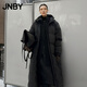 江南布衣（JNBY）【95白鵝絨】商場(chǎng)同款24冬季連帽長(cháng)款羽絨服女簡(jiǎn)約休閑5OAC12570 001/本黑 L
