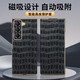 奇鑫立【純手工訂制】三星GalaxyW25手機殼輕奢高端頭層牛皮w25心系天下折疊屏全包高端商務(wù)超薄磁吸翻蓋 【優(yōu)雅黑】私人定制鱷魚紋丨強力磁吸防摔 三星Galaxy W25