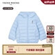 Teenie Weenie Kids小熊童裝24冬季款男女寶寶熊耳連帽羽絨服 海鹽小吐司（藍(lán)色） 100cm