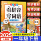斗半匠 看拼音寫詞語一年級下冊 人教版拼音拼讀專項練習冊生字練習默寫看拼音寫生字詞語專項強化練習
