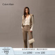 Calvin Klein【七夕禮物】單肩包荔枝紋包包金屬搭扣鏈條CK女包斜挎包DH2806
