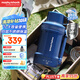 摩飛電器（Morphyrichards）電熱水壺 便攜式燒水壺 家用戶外旅行1L大容量雙層304不銹鋼保溫防燙旅行電水壺電熱水杯MR6061藍(lán)