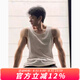牧唯  美式復(fù)古無袖背心男夏季新款運動健身老頭衫潮流寬松純色棉坎肩 白色 XL [建議125-140斤]