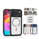斯幻柯適用蘋果17pro手機殼iPhone17手機殼蘋果17promax手機殼iPhone17手機殼磨砂背板保護套鏡頭全包 天使眼二合一-黑色 iphone17