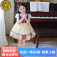 G.DUCK KIDS女童白雪公主連衣裙夏季新款女寶寶生日周歲禮服裙洛麗塔公主裙 公主裙+紅色發(fā)夾 100 建議90-100cm2-3歲