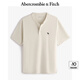 ABERCROMBIE & FITCH【重磅亨利衫】男裝25夏新款經(jīng)典小麋鹿寬松短袖T恤KI124-5188 奶油色 S (175/92A)