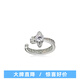 VVIENNE WESTLOCK西太后土星造型 開口戒方晶鋯石 戒指 女款 送 土星開口戒 L