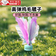 獵瑞雞毛毽子運動(dòng)會(huì )兒童小學(xué)生入門(mén)毽球比賽專(zhuān)用踢毽子鍵子耐踢腱踺子 彩虹色雞毛毽1只【高彈pvc底座】