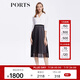 PORTS寶姿春夏新品女裝Two-in-one網(wǎng)紗拼接西服裙LM8D064MCP015 黑色 S (4)