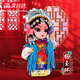 偉龍京劇人偶中國風特色禮物送老外出國北京文創(chuàng)紀念品絹人娃娃桌擺件 楊貴妃（禮盒+禮袋）國粹 京