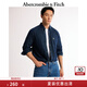 ABERCROMBIE & FITCH男裝春秋經(jīng)典小麋鹿美式復(fù)古通勤牛仔布襯衫KI125-4040 深色 S (175/92A)