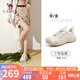 駱駝（CAMEL）登山鞋女2.0機(jī)甲版拼接戶(hù)外丑萌鞋 L25M202007W 米/金(透網(wǎng)) 37