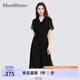 MeetMetro瑪依爾黑色雪紡連衣裙女2025夏季新款飄帶領(lǐng)輕熟風(fēng)裙子 黑色【現(xiàn)貨閃電發(fā)】 L