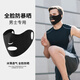 骉祥男士跑步用口罩戶外運(yùn)動(dòng)防曬臉罩高爾夫冰絲掛耳面罩露嘴鼻透氣d 【面膜款】黑色