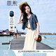 香影牛仔外套短款女2025夏季新款純棉深色復(fù)古小個子百搭短袖上衣 牛仔藍 S