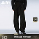 江南布衣（JNBY）春秋季女裝香蕉褲子簡約純棉寬松休閑衛(wèi)褲闊腿褲女5O1E13330 001/本黑 XS