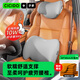 夕多汽車(chē)頭枕腰靠開(kāi)車(chē)專(zhuān)用護頸枕座椅靠枕套裝護腰靠墊車(chē)載記憶棉腰托 灰色- 超值套裝 【腰靠+頭枕】