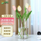 呂姆克花瓶擺件醒花桶花店家用節日鮮花大號落地節慶水培容器寬口筒7718