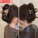 京霽 網(wǎng)紅抓夾夏秋大號(hào)發(fā)夾盤發(fā)夾女2024新款后腦勺鯊魚夾發(fā)卡發(fā)飾 咖色愛心款+雙珠款【長約13cm】