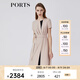 PORTS寶姿春夏新品女裝短袖長(zhǎng)連衣裙LM8D258NWB011 貝殼色 XL (10)