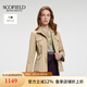 SCOFIELD女裝經(jīng)典廓形雙拉鏈多功能口袋夾克短外套2025春季新品 米色 M 165
