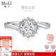 魔力現(xiàn)貨閃發(fā)天然鉆石求婚戒指女扭臂雪花之戀白18K金鉆戒10分小碎鉆 天然鉆石戒指10分+精美包裝盒 號碼詳詢客服