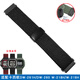 圣琴適用于卡西歐小方塊電子表系列W-218H/W-219H DW-291H/DW-290 AE-1200磁吸編織尼龍帆布手表帶快拆 黑色（新款時(shí)尚磁吸設計） 接口寬度18mm