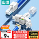 山澤 六類免壓水晶頭 6類千兆免打網(wǎng)線接頭 Cat6工程級8P8C免工具RJ45電腦網(wǎng)絡(luò)連接器 單個裝 MD61B