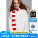 ELLE KIDS童裝 法式慵懶圈圈羊毛毛衣女童秋冬季新款套頭圓領(lǐng)百搭寬松毛衣 奶油白 165 (M)