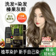 潤絲丹染發(fā)劑泡泡天然植物純遮蓋白發(fā)自己在家染男女染發(fā)膏榛果灰棕