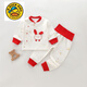 G.DUCKKIDS嬰兒內(nèi)衣套裝高腰護(hù)肚寶寶秋衣秋褲春裝a類純棉嬰兒分體衣打底衣 13034 66cm 66（3-6月）