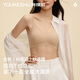 有棵樹粉底液軟支撐內(nèi)衣無痕隱形收副乳細肩帶美背女夏薄款文胸罩新款 【背心款】粉底膚 M （75A/75B/75C）