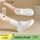 西遇網(wǎng)面德訓鞋女夏季2025新款百搭拼色輕便透氣休閑鞋薄底運動鞋 米色 37 (235)